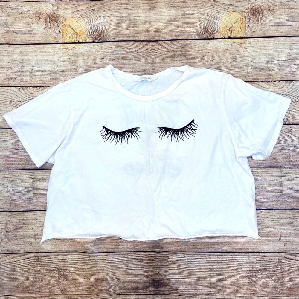 4/$20 FRENCH PASTRY Want to Sleep Cropped Tee